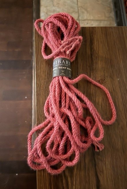 Pink 100% Hemp Rope - 6mm x 10m